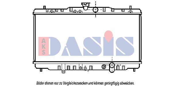 AKS DASIS Jäähdytin,moottorin jäähdytys 100620N